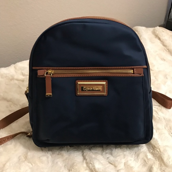 Calvin Klein Handbags - New Calvin Klein Navy Blue Backpack NWT